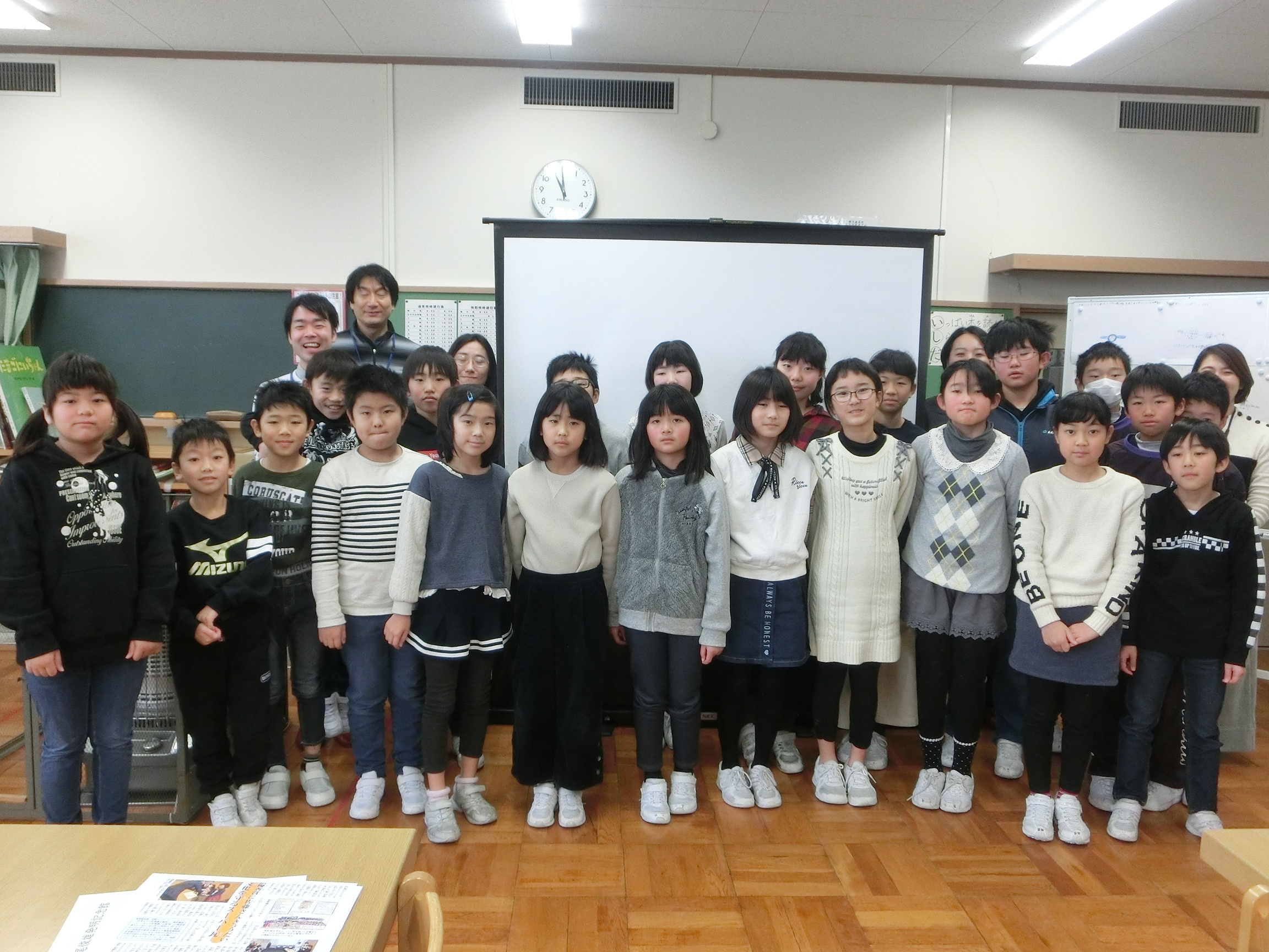 ゆうべつ学園でのワークショップの様子