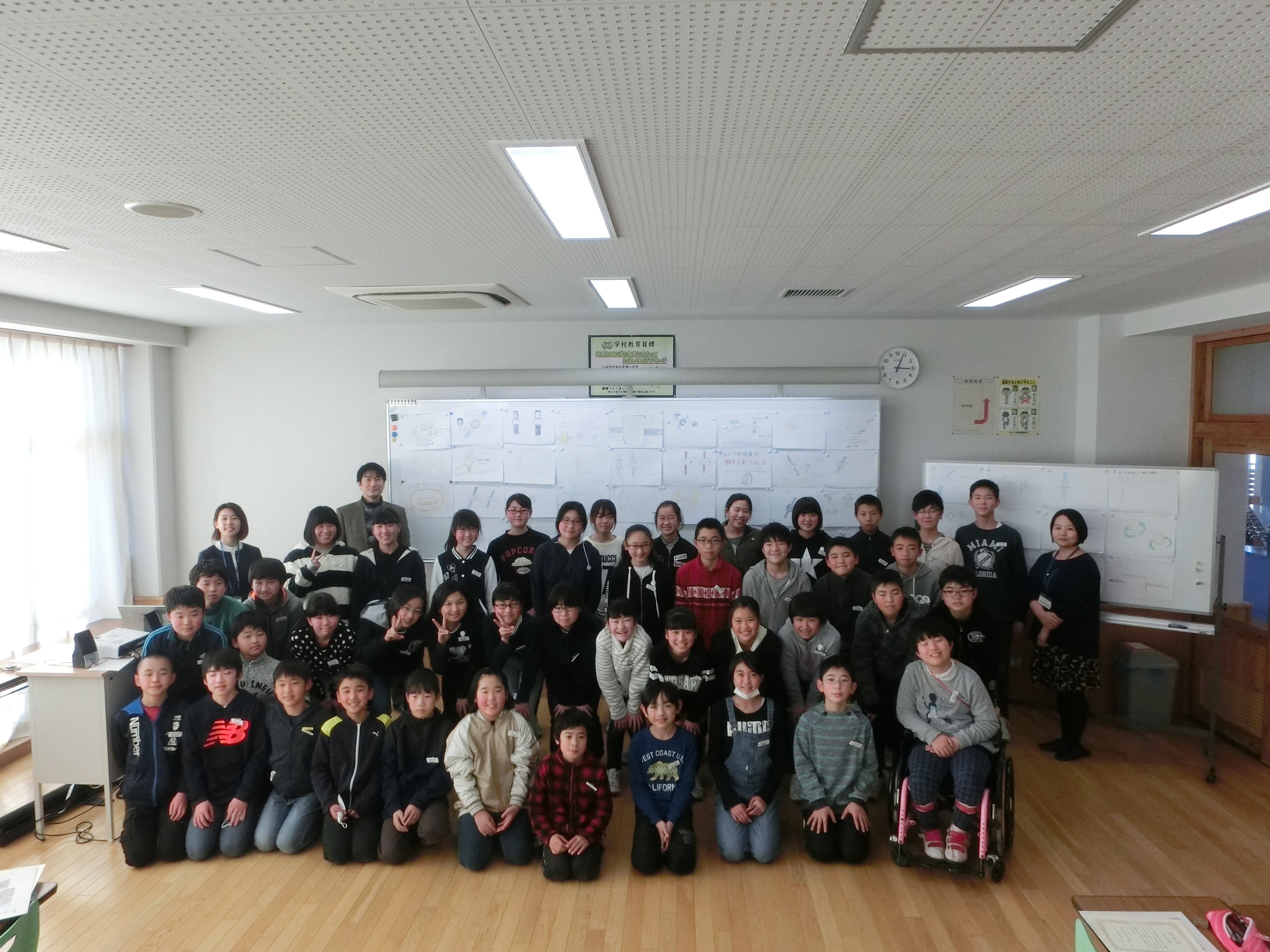 成田市立下総みどり学園でのワークショップの様子