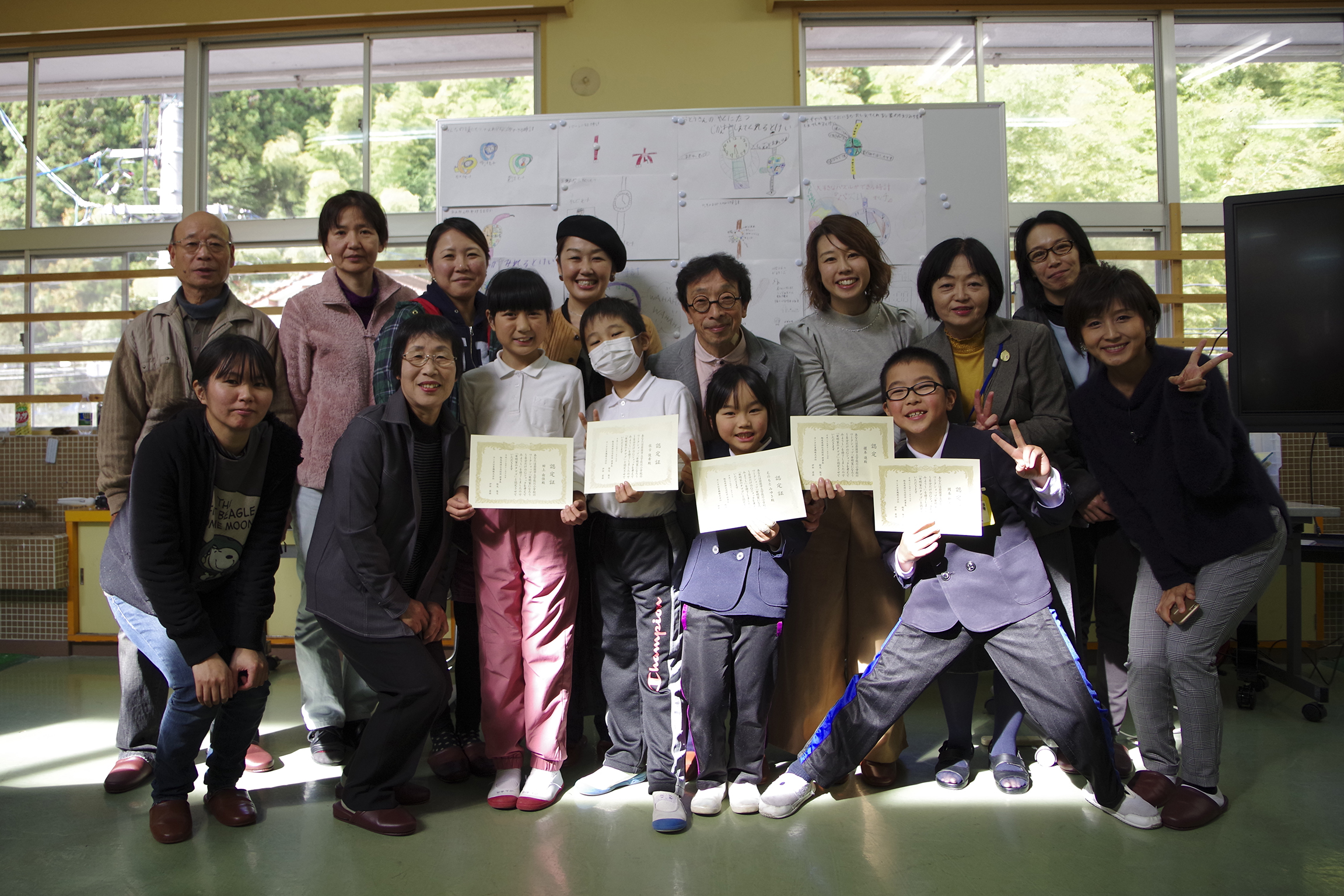 岩国市立宇佐川小学校でのワークショップの様子